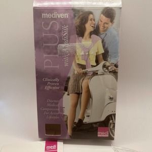Mediven Plus 20-30 mmHg Beige Closed Toe Thigh W/TopBand Compression Stocking